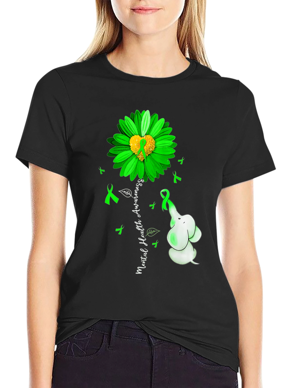 Mental Health Awareness Elephant T-Shirt