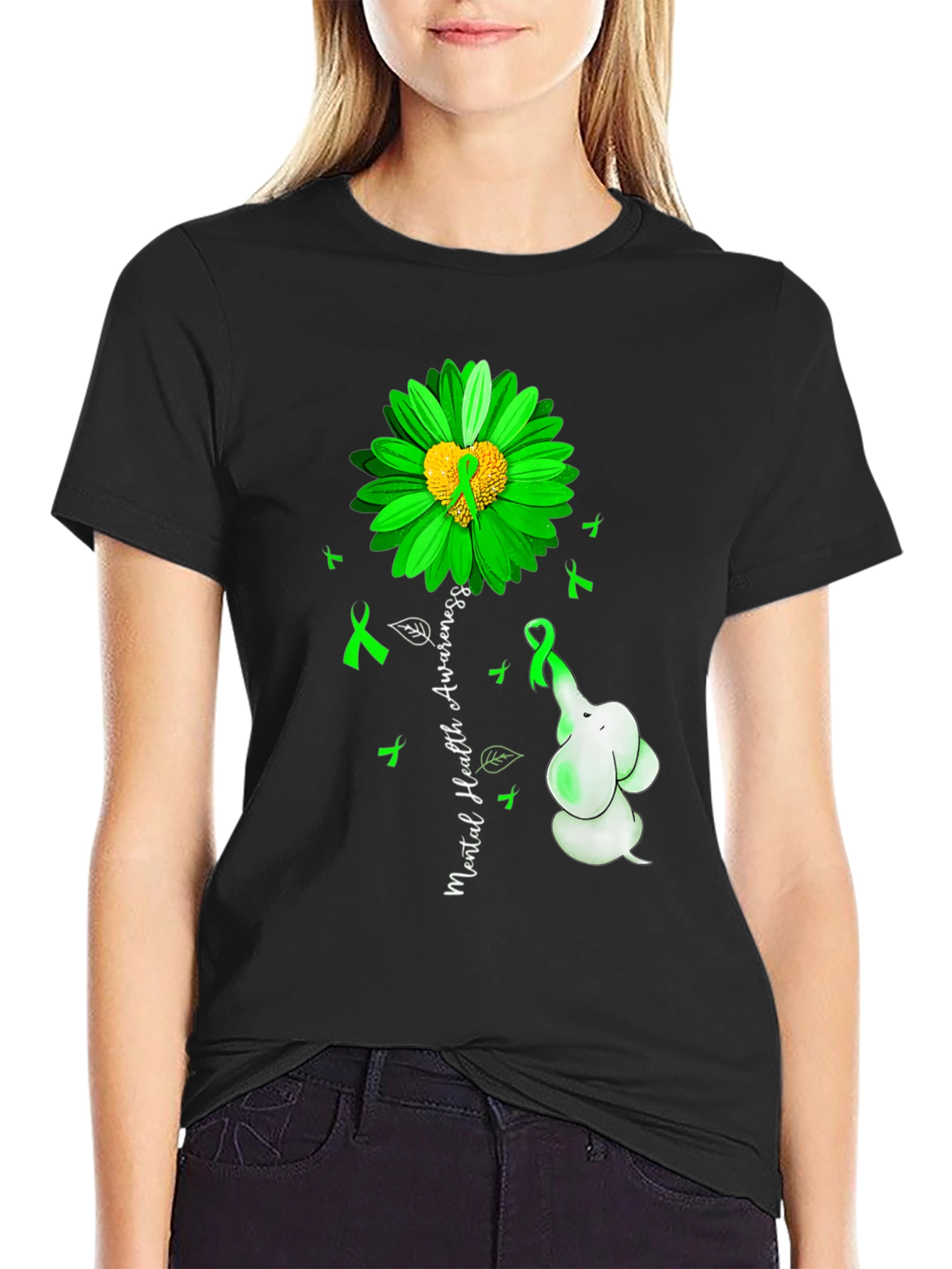 Mental Health Awareness Elephant T-Shirt