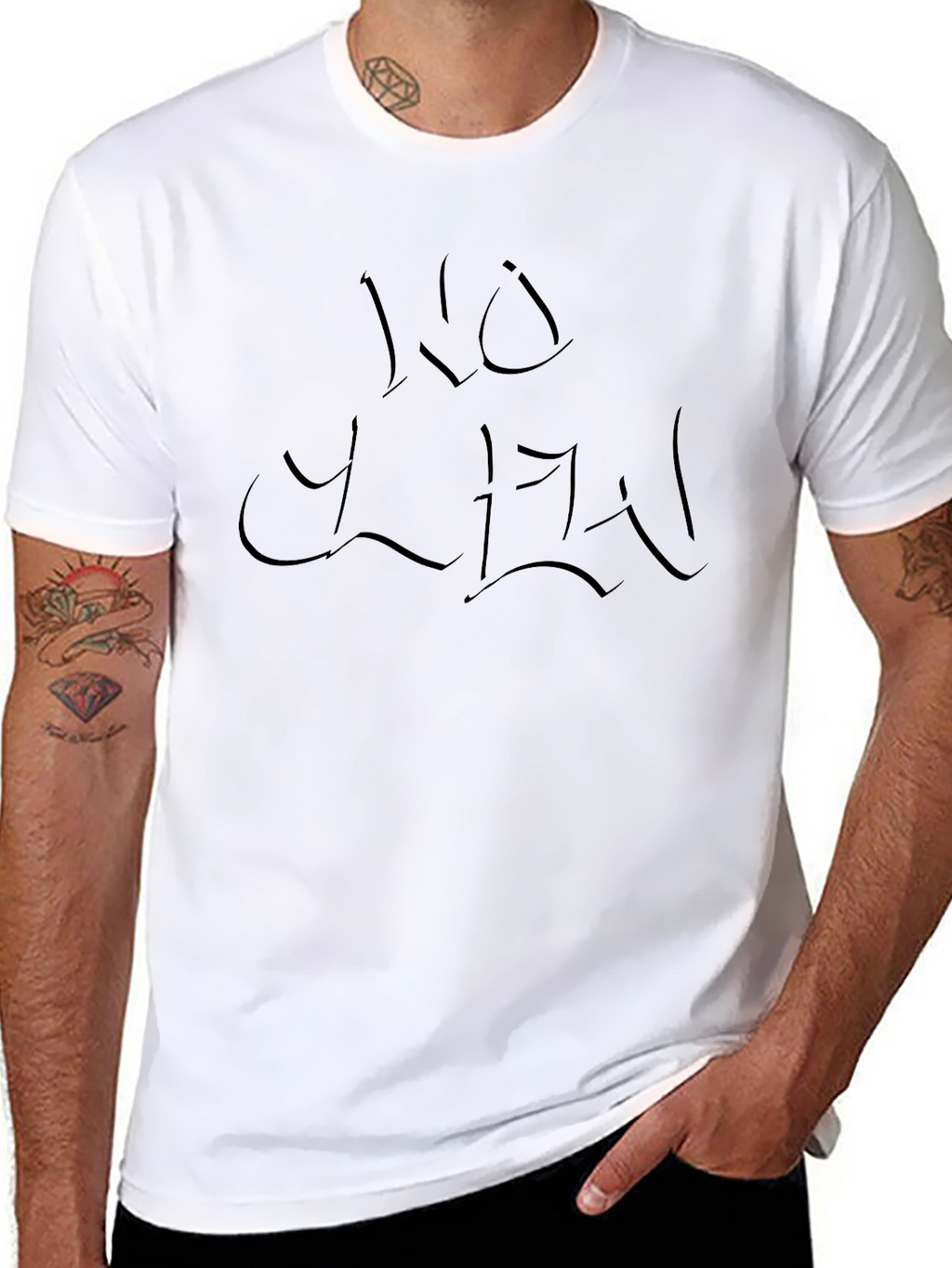 Mens Black Graphic Tee - NO LIMIT