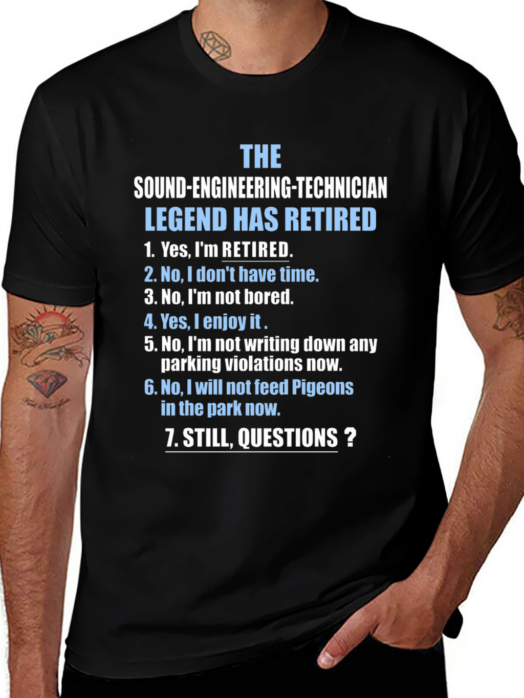 Retired Sound Engineering Technician T-Shirt
