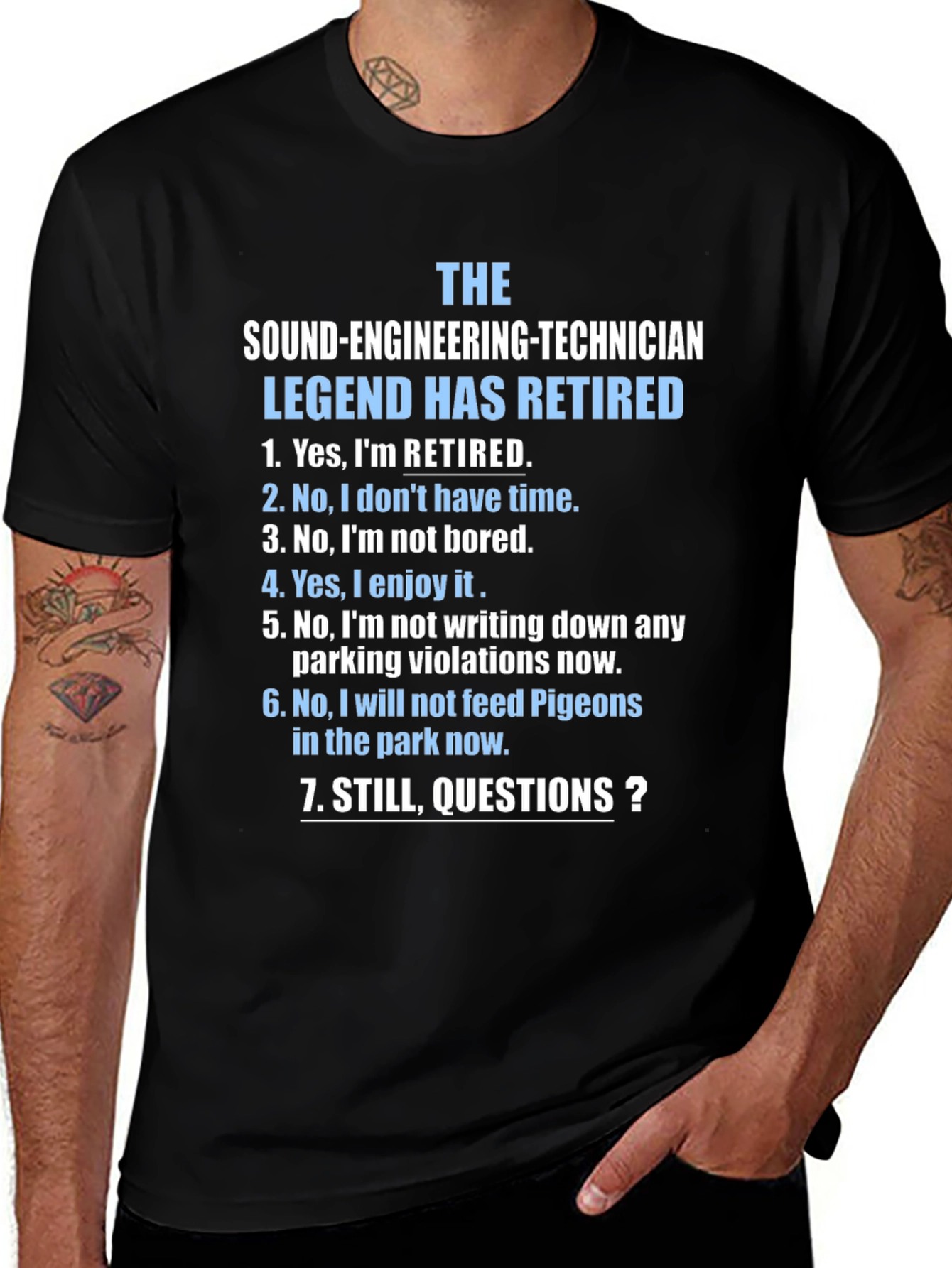 Retired Sound Engineering Technician T-Shirt
