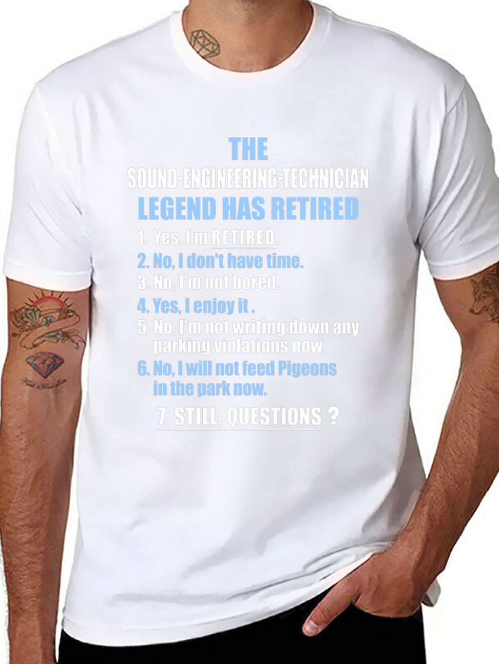 Retired Sound Engineering Technician T-Shirt