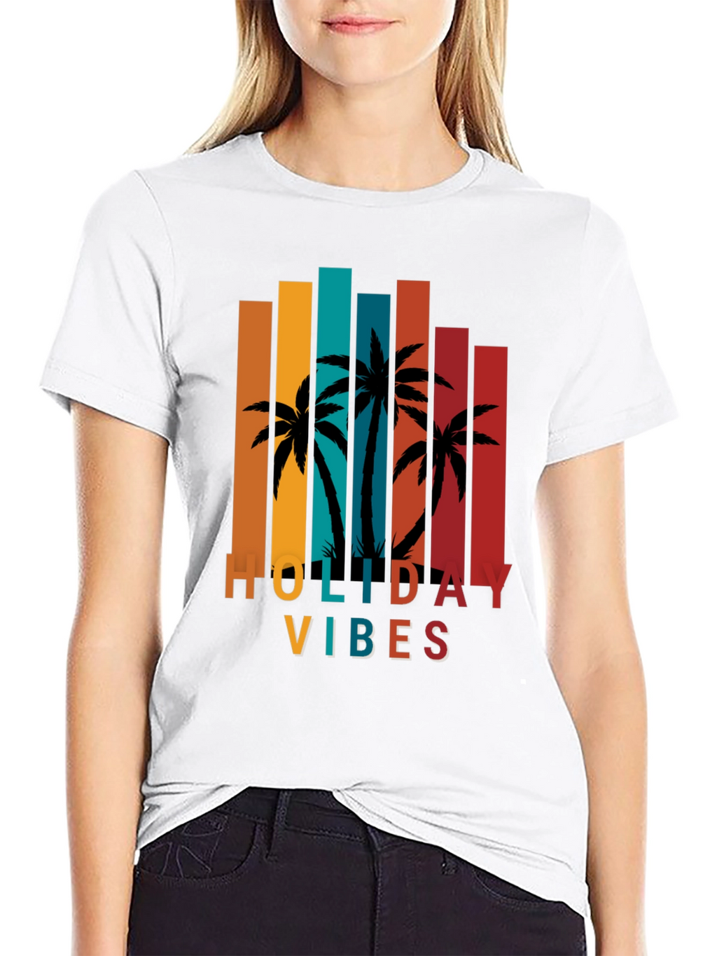 Holiday Vibes Palm Tree T-Shirt