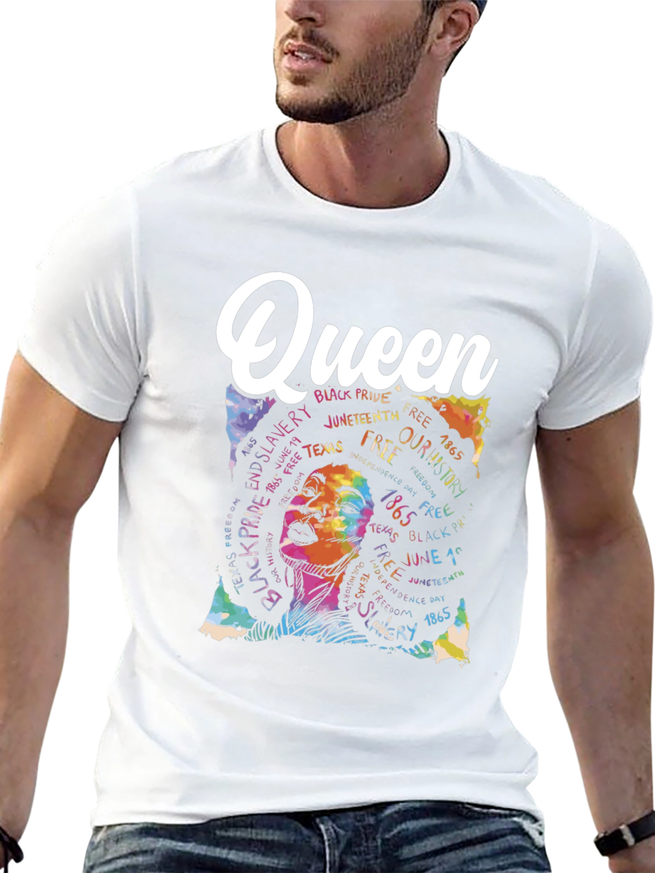 Black Queen Juneteenth Pride Graphic T-Shirt