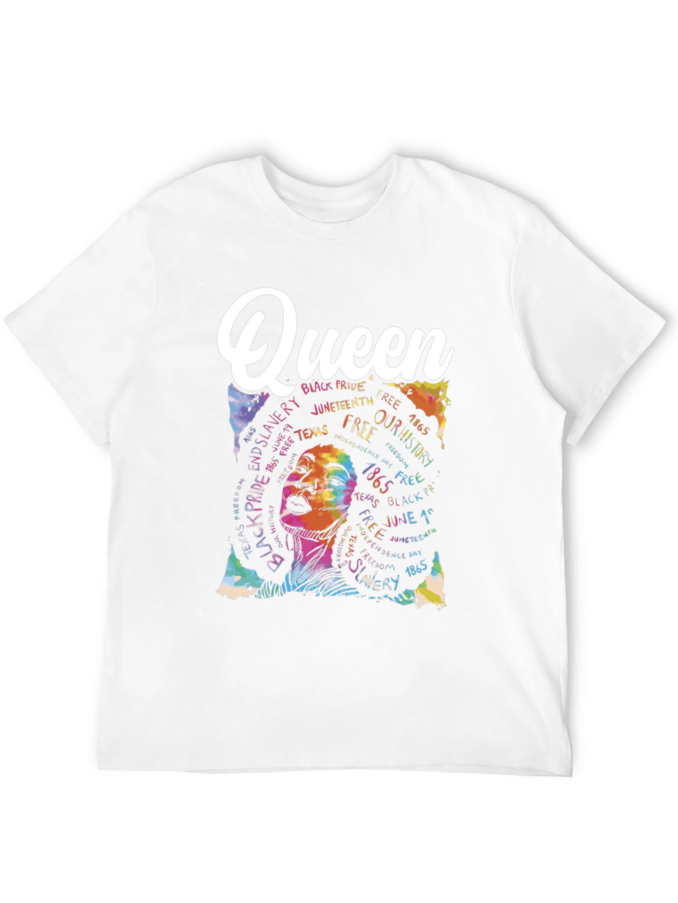 Black Queen Juneteenth Pride Graphic T-Shirt