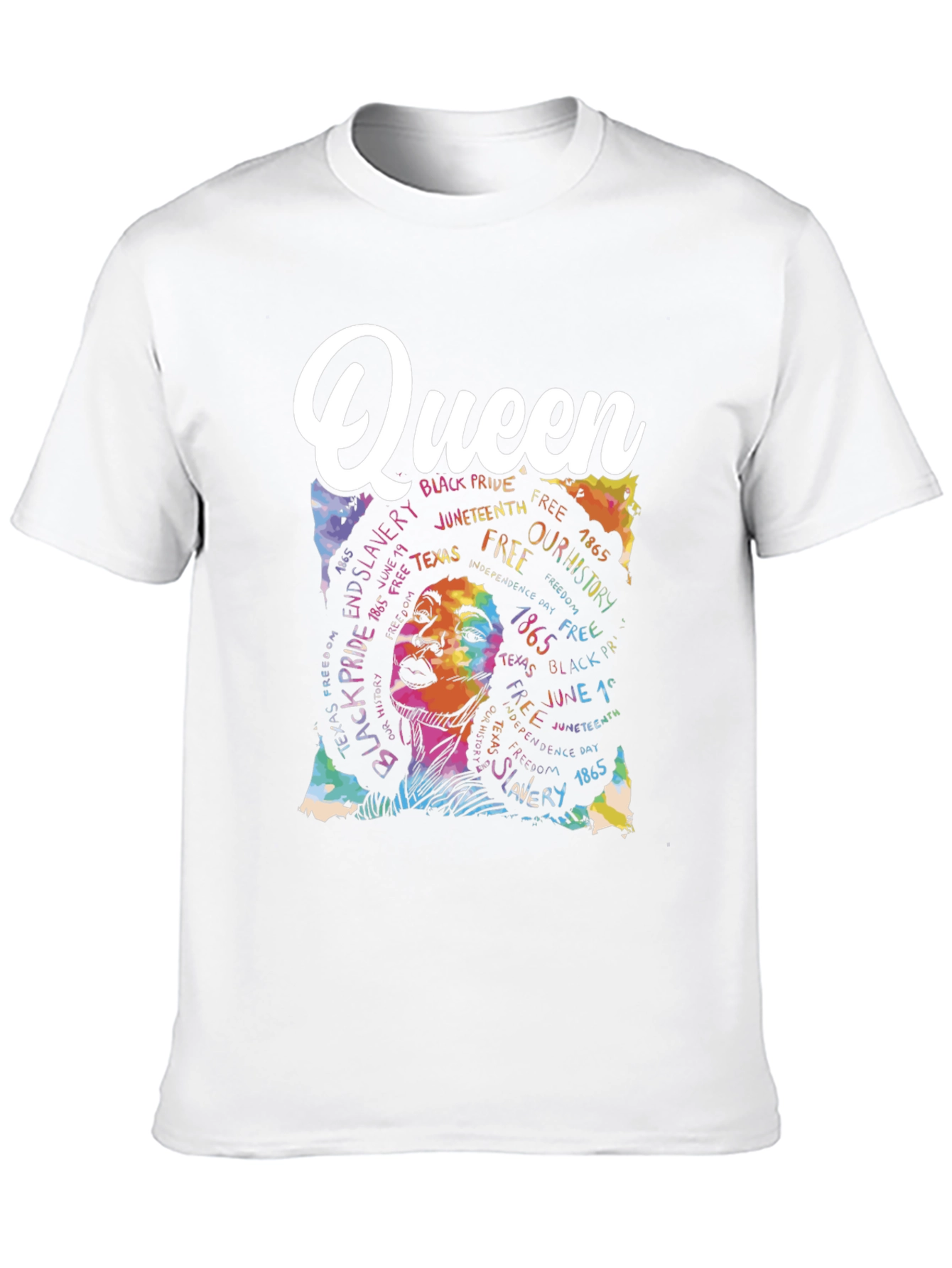 Black Queen Juneteenth Pride Graphic T-Shirt