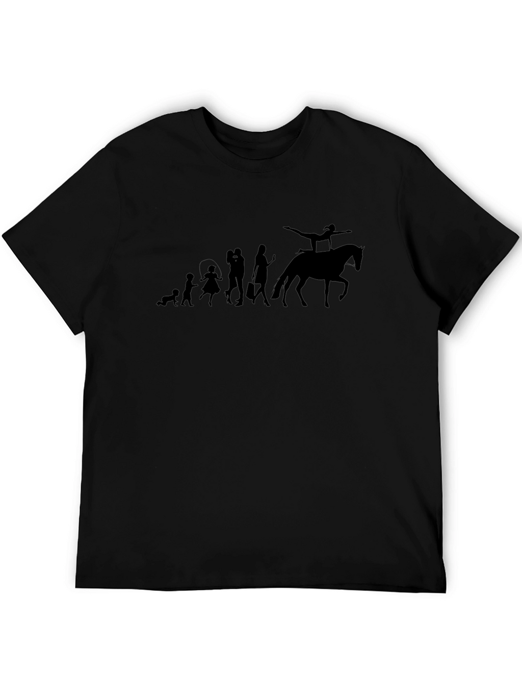 Evolution of Equestrian T-Shirt - Black