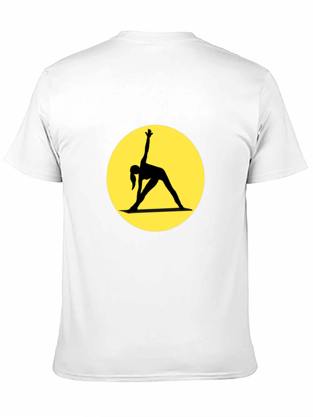 Yoga Pose Graphic Black T-Shirt