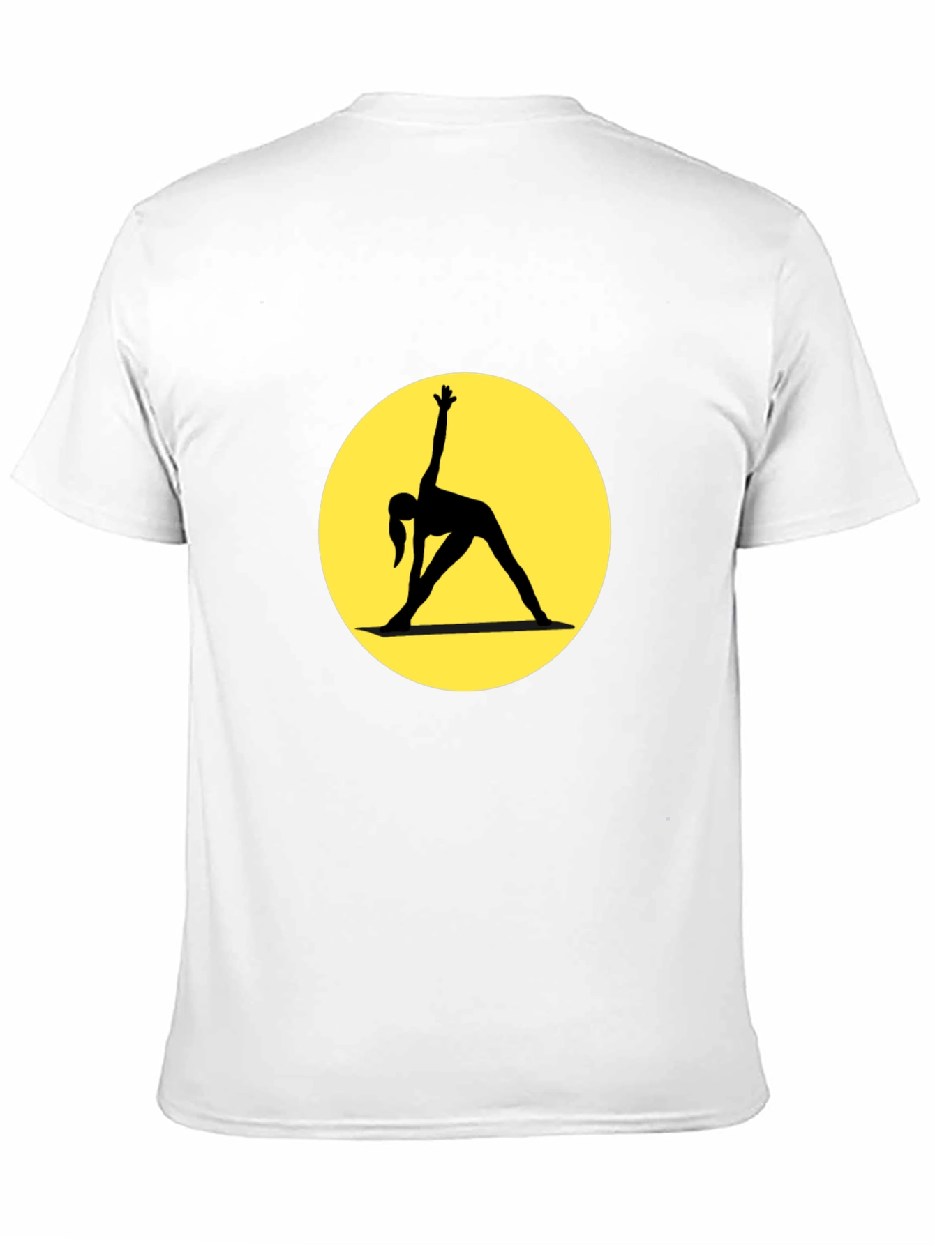 Yoga Pose Graphic Black T-Shirt