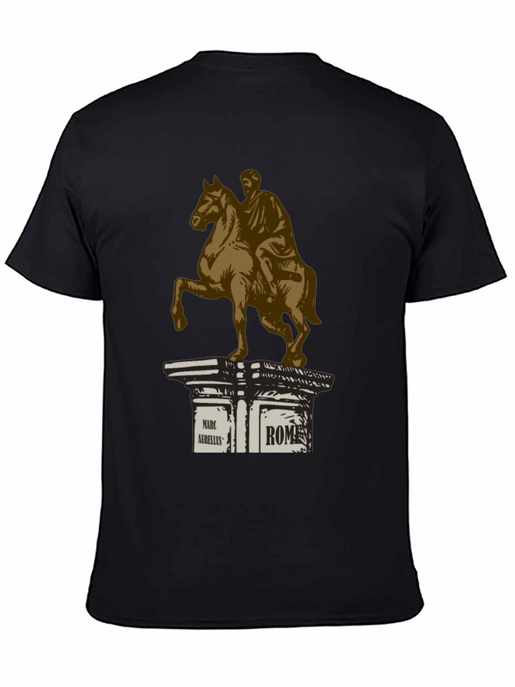 Marcus Aurelius Rome T-Shirt - Classic Equestrian Statue Design