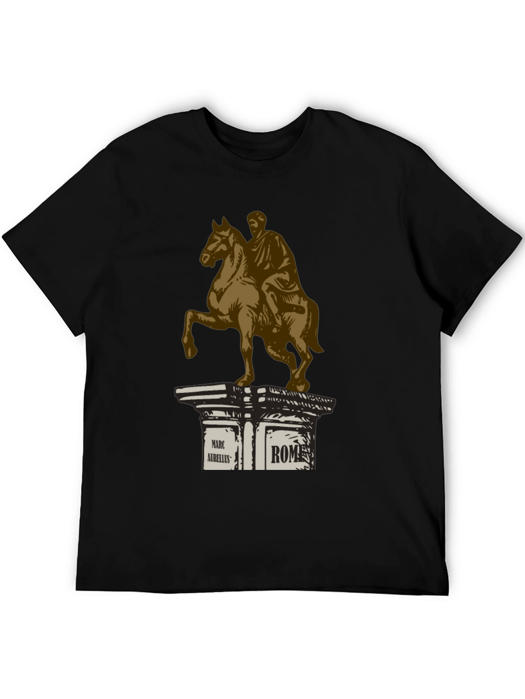Marcus Aurelius Rome T-Shirt - Classic Equestrian Statue Design