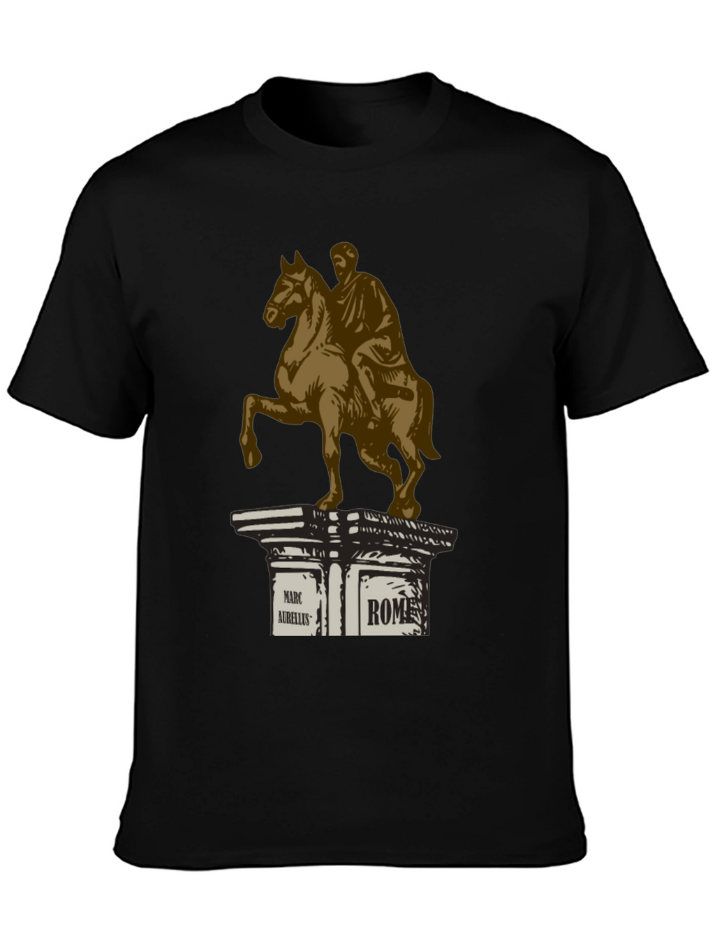 Marcus Aurelius Rome T-Shirt - Classic Equestrian Statue Design
