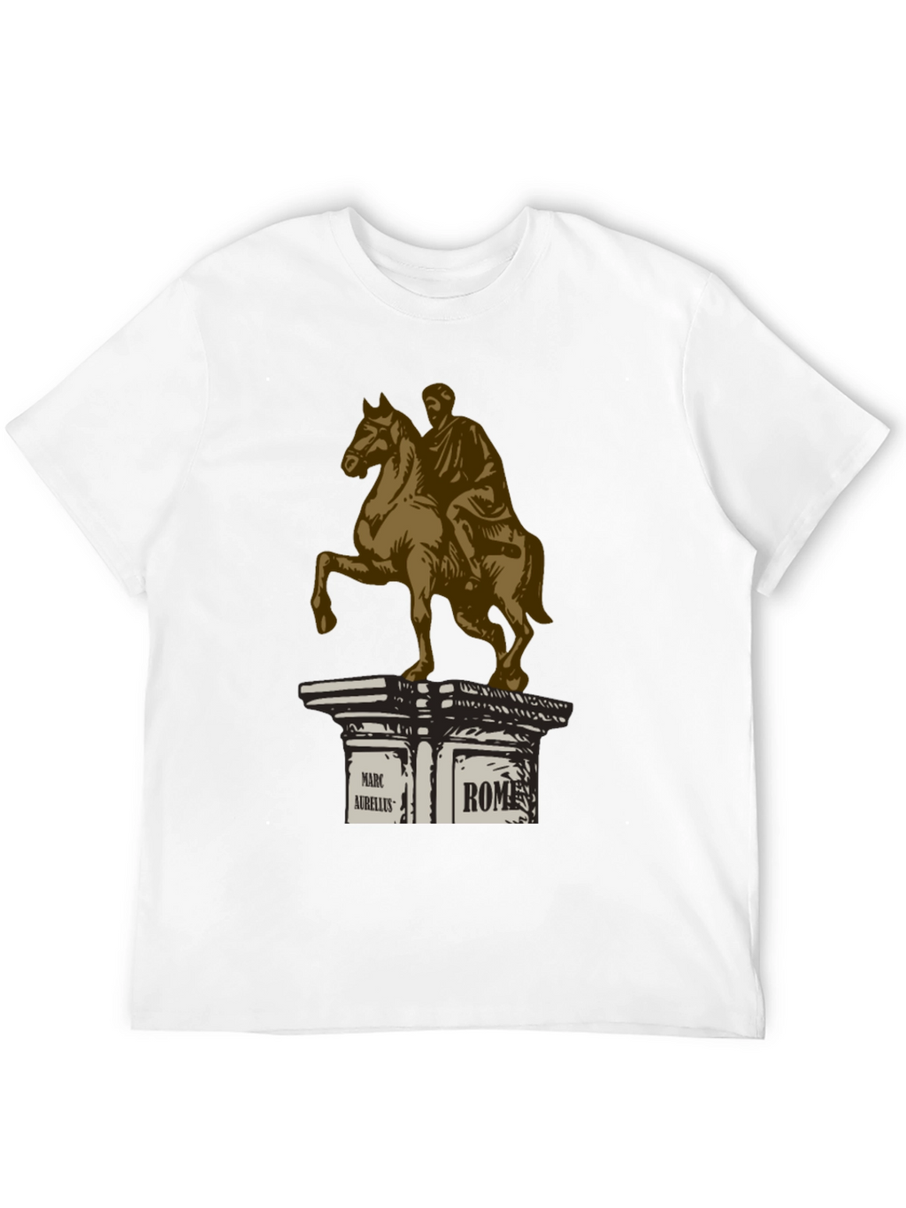 Marcus Aurelius Rome T-Shirt - Classic Equestrian Statue Design
