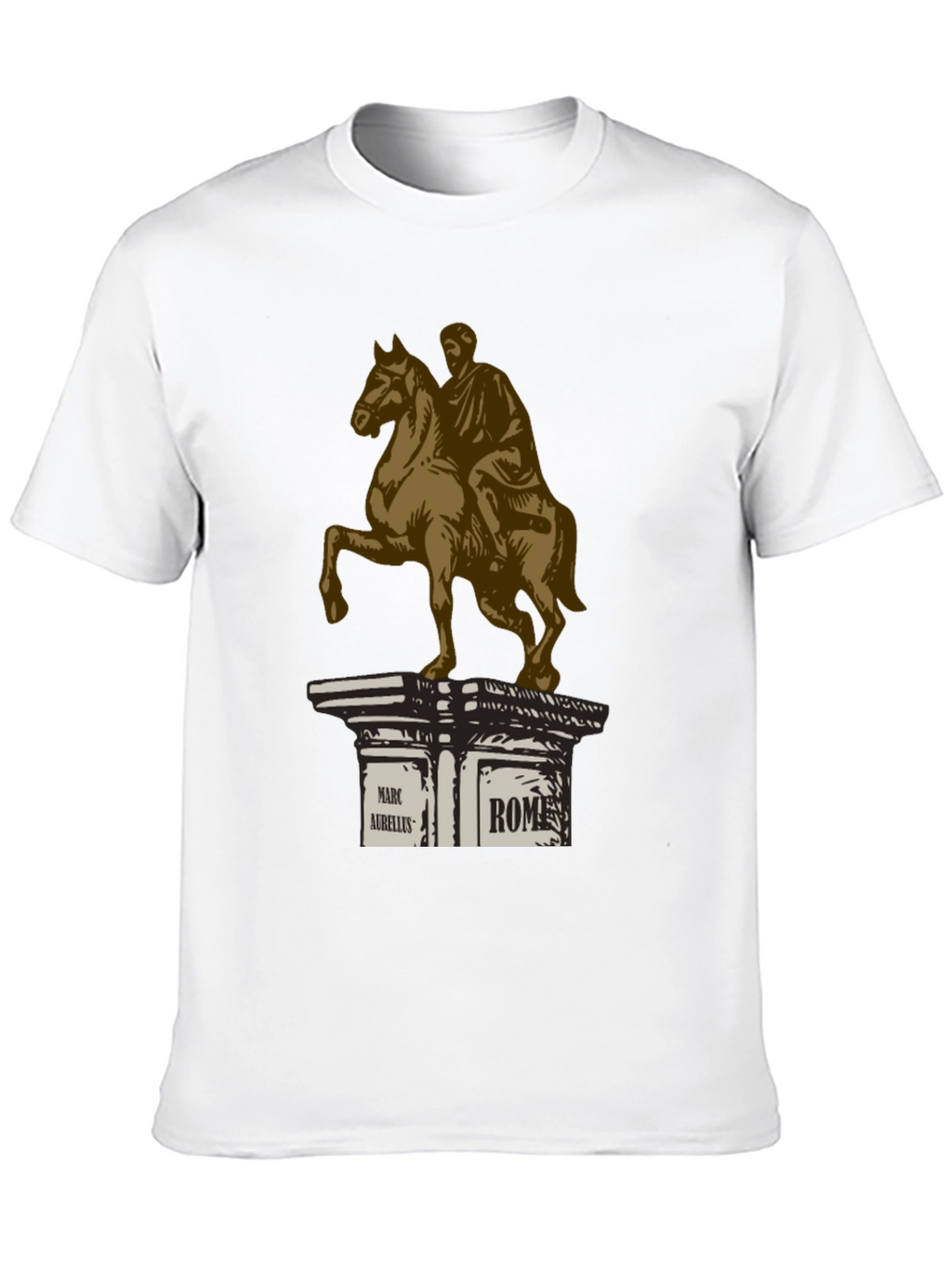 Marcus Aurelius Rome T-Shirt - Classic Equestrian Statue Design