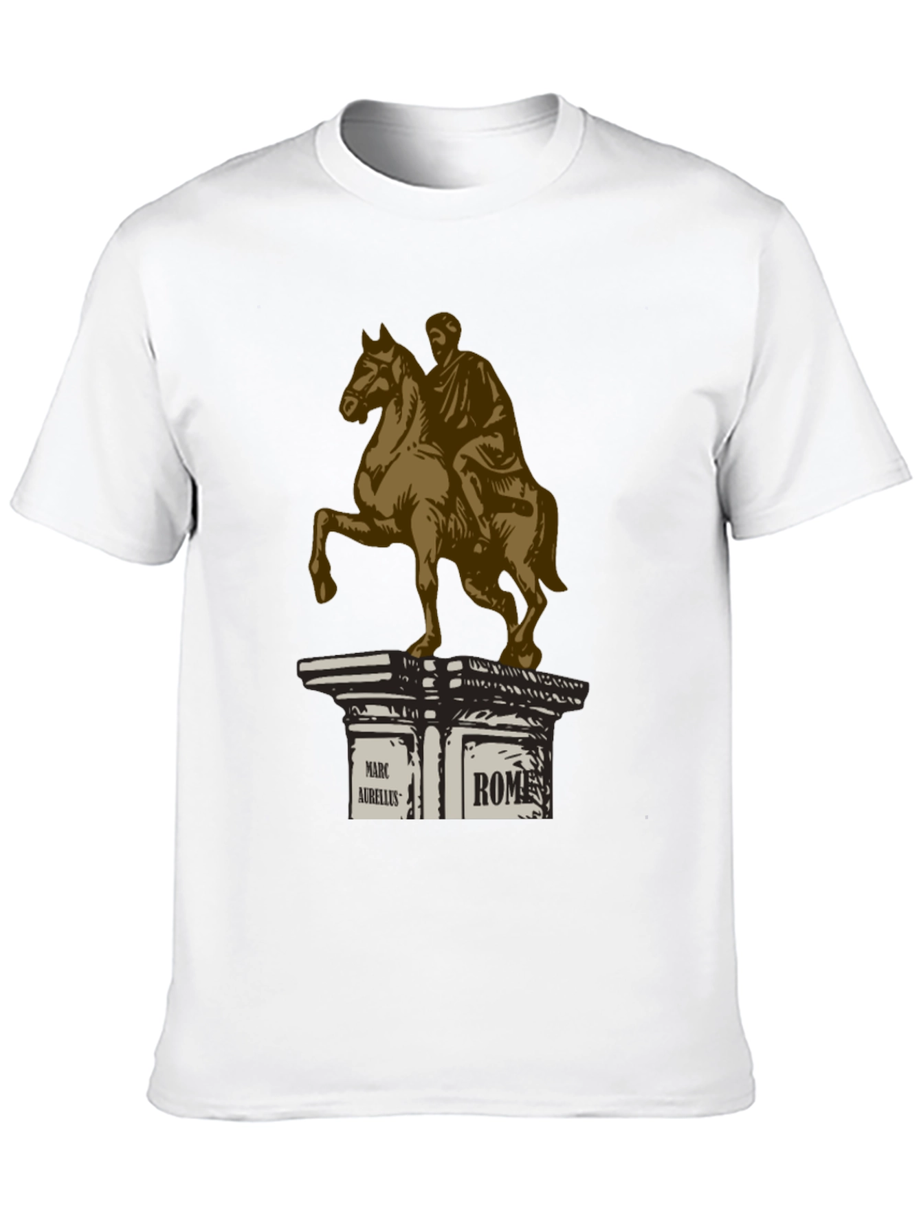 Marcus Aurelius Rome T-Shirt - Classic Equestrian Statue Design