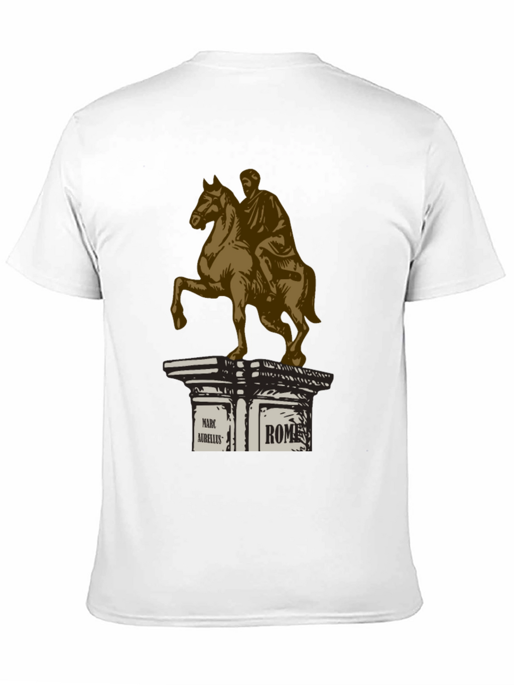 Marcus Aurelius Rome T-Shirt - Classic Equestrian Statue Design