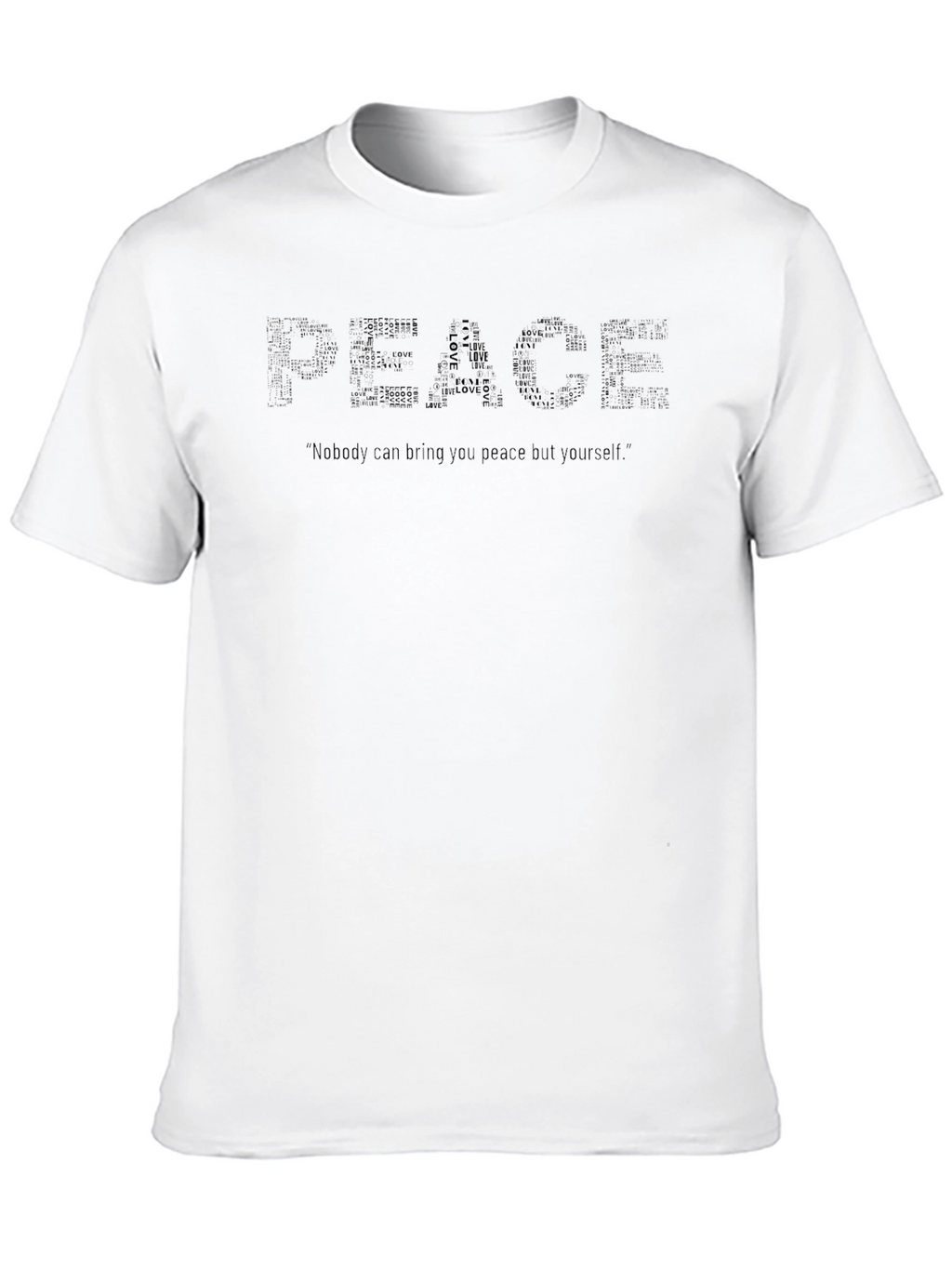 Peace Graphic Black T-Shirt
