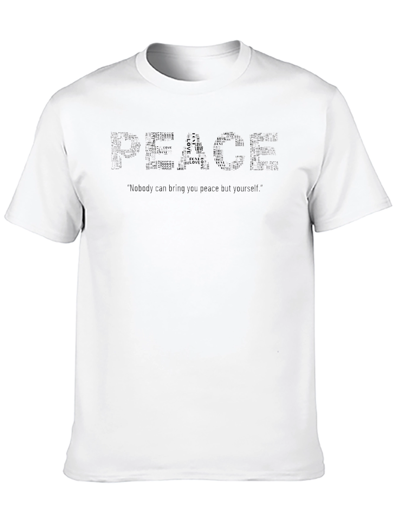 Peace Graphic Black T-Shirt
