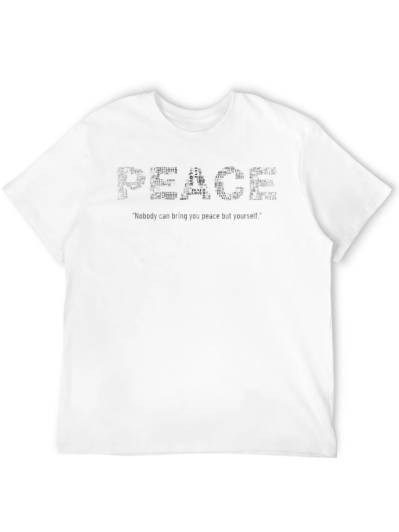 Peace Graphic Black T-Shirt