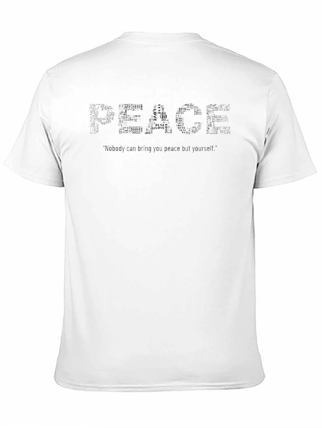 Peace Graphic Black T-Shirt