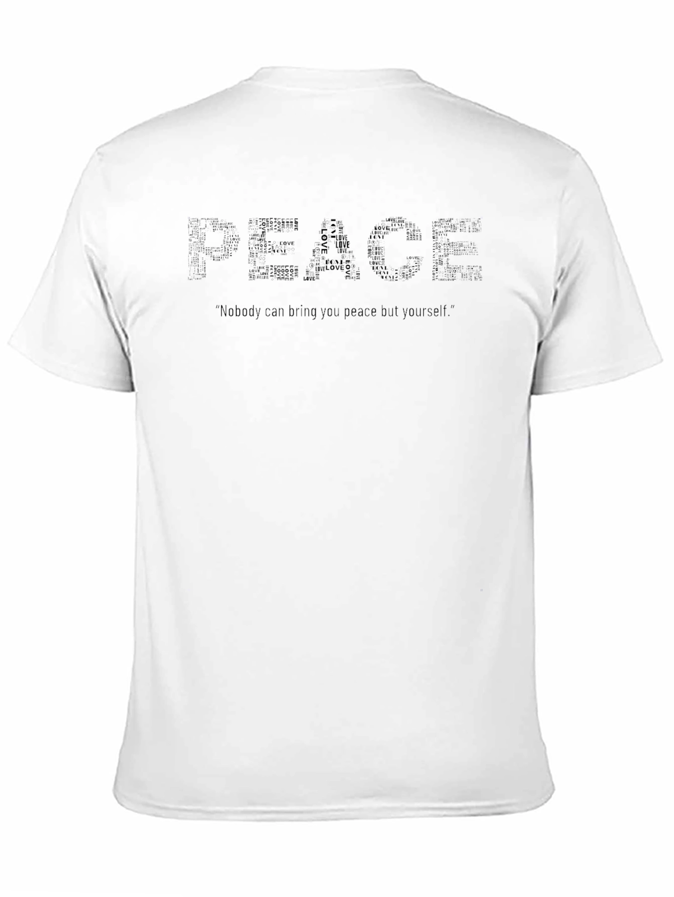 Peace Graphic Black T-Shirt