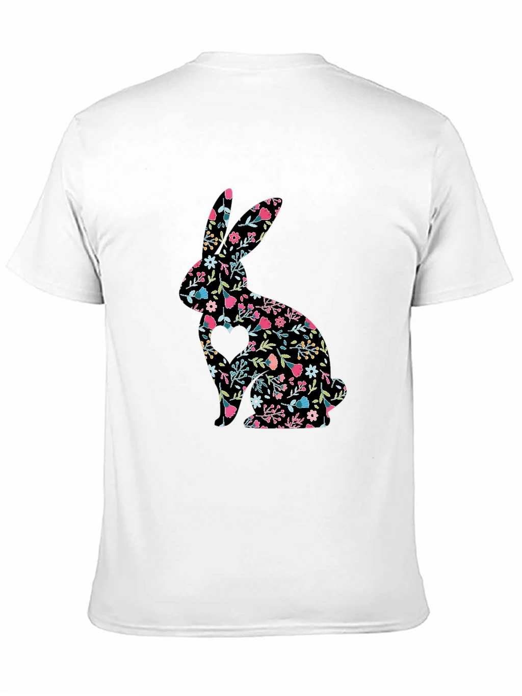 Floral Bunny T-Shirt - Cute Easter Tee