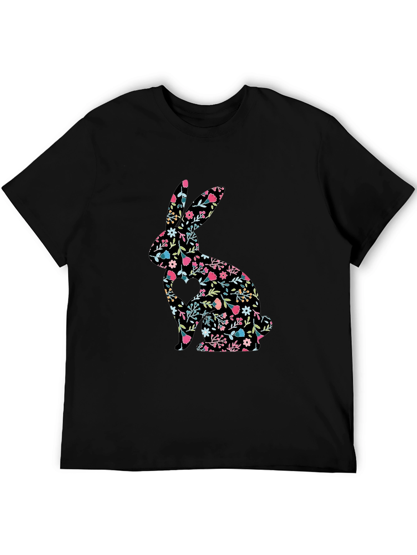Floral Bunny T-Shirt - Cute Easter Tee