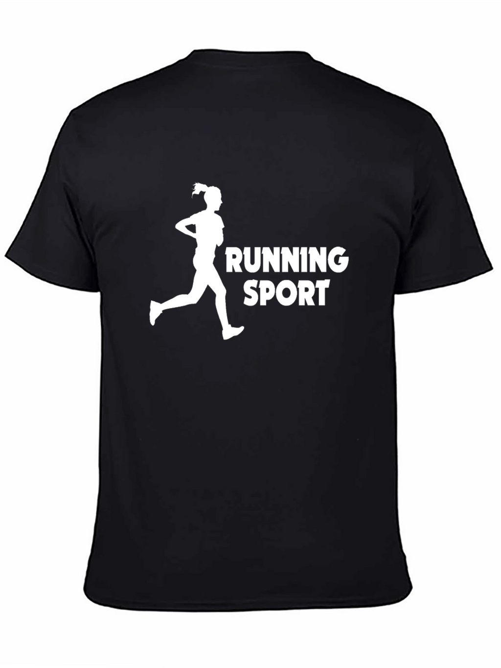 Running Sport Graphic Tee - Black
