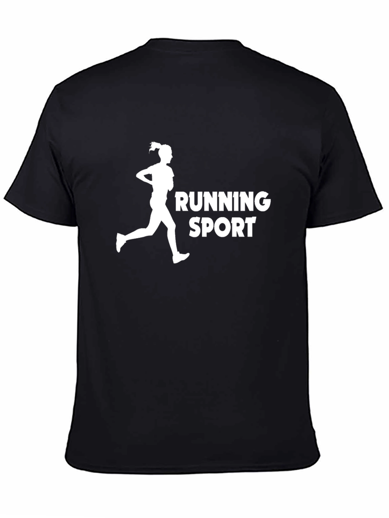 Running Sport Graphic Tee - Black