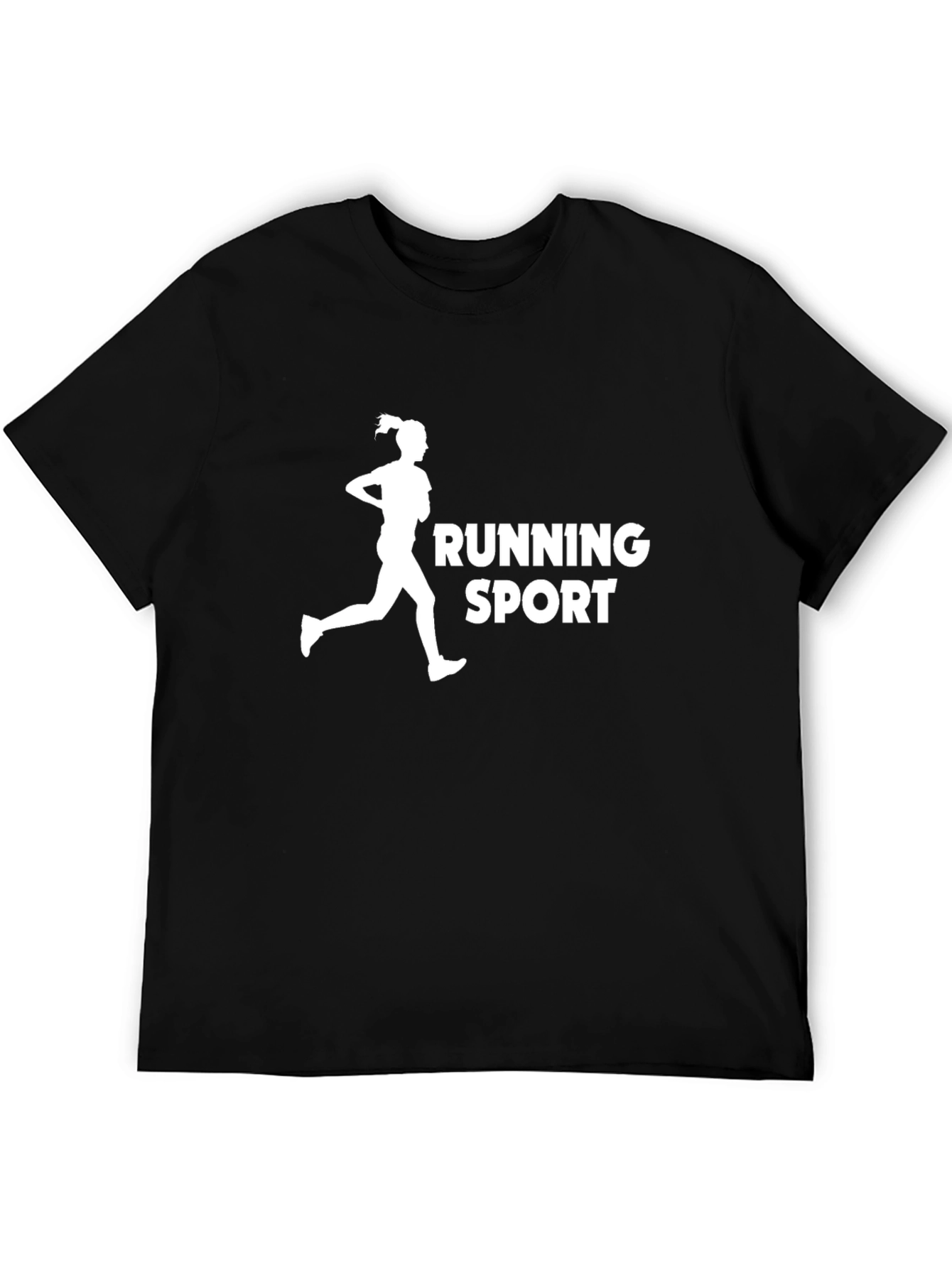 Running Sport Graphic Tee - Black