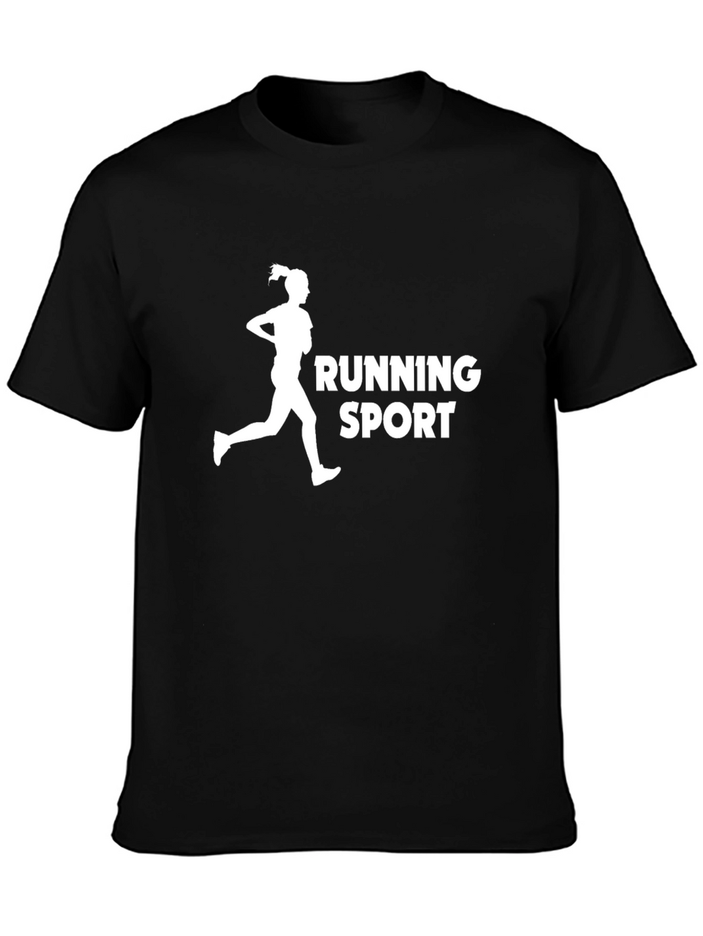 Running Sport Graphic Tee - Black
