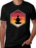 Zen Meditation Black T-Shirt