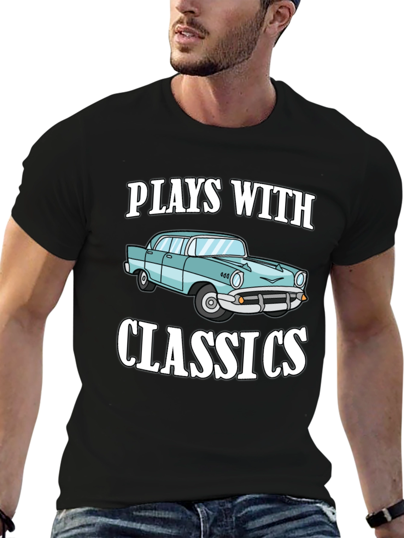 Plays with Classics Car Graphic T-Shirt