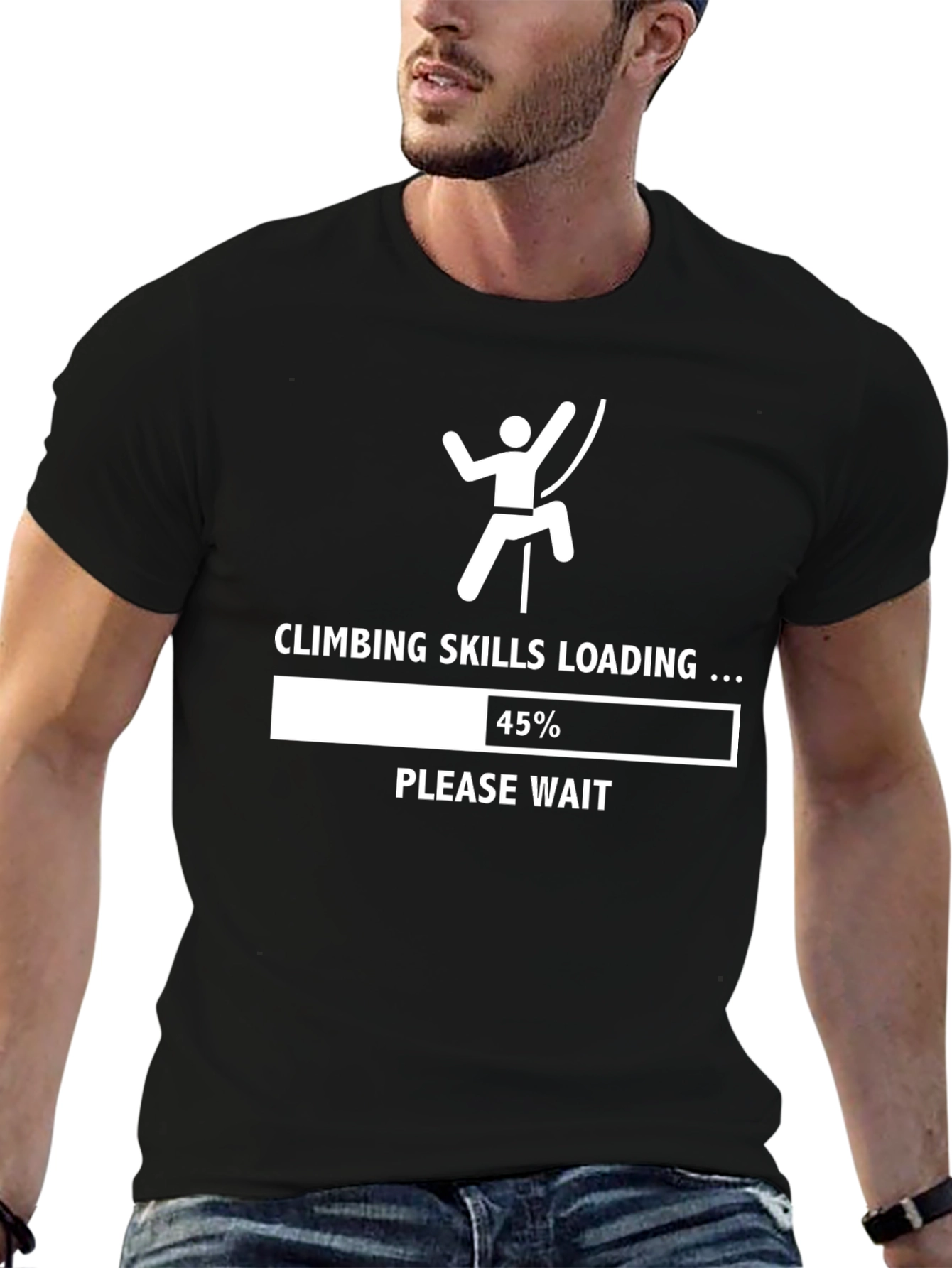 Climbing Skills Loading T-Shirt - Funny Rock Climbing Tee