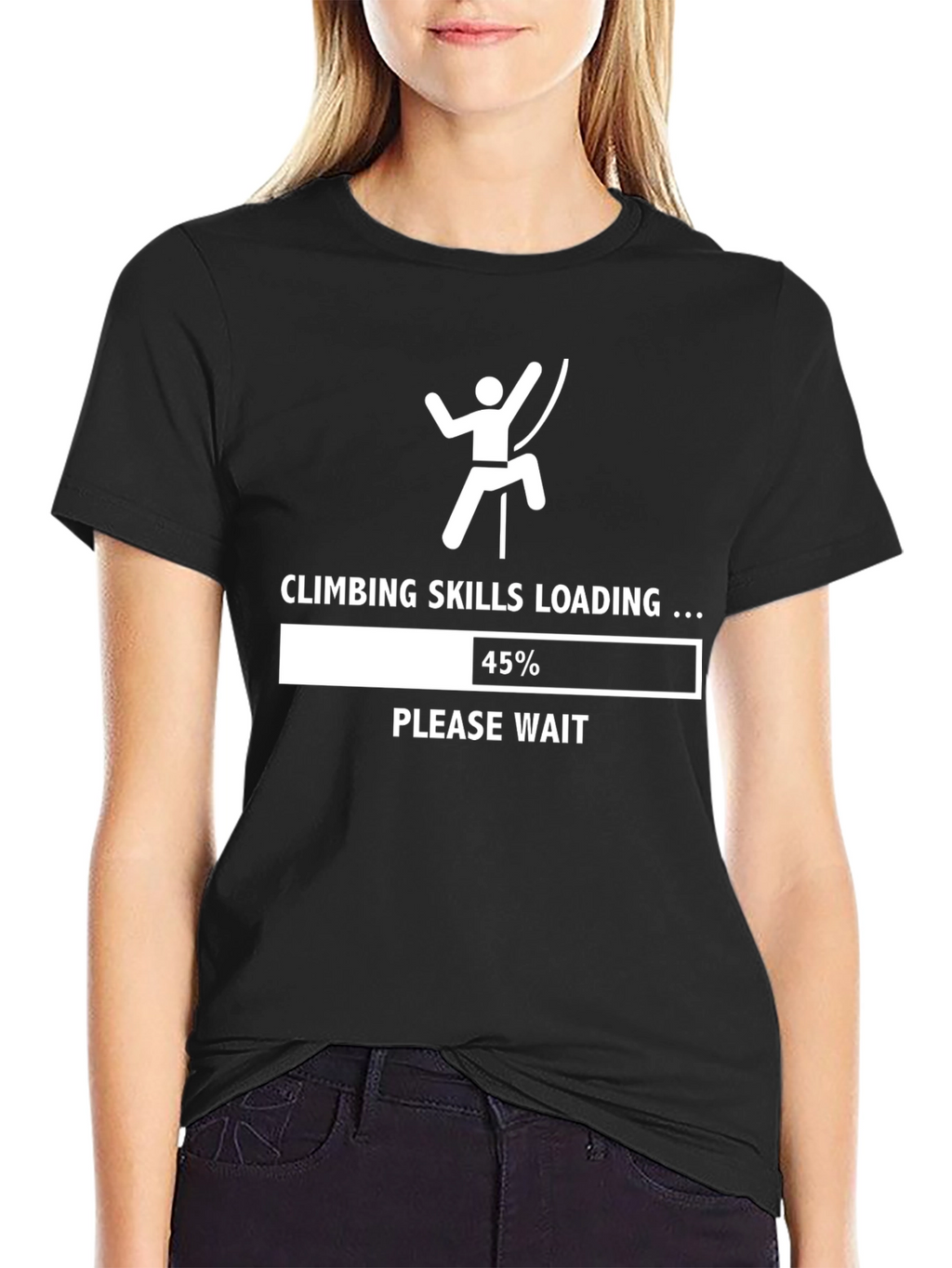 Climbing Skills Loading T-Shirt - Funny Rock Climbing Tee