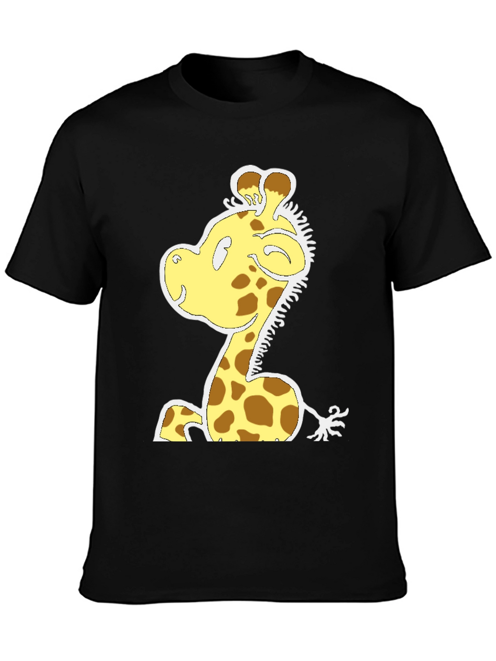 Cartoon Giraffe T-Shirt - Fun Graphic Tee