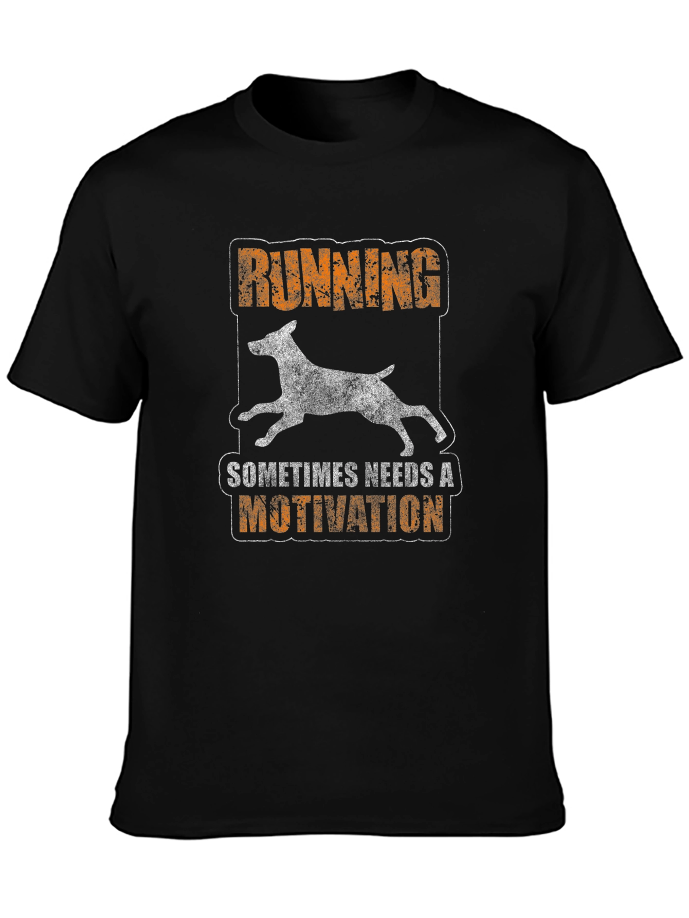 Running Motivation Dog Graphic T-Shirt