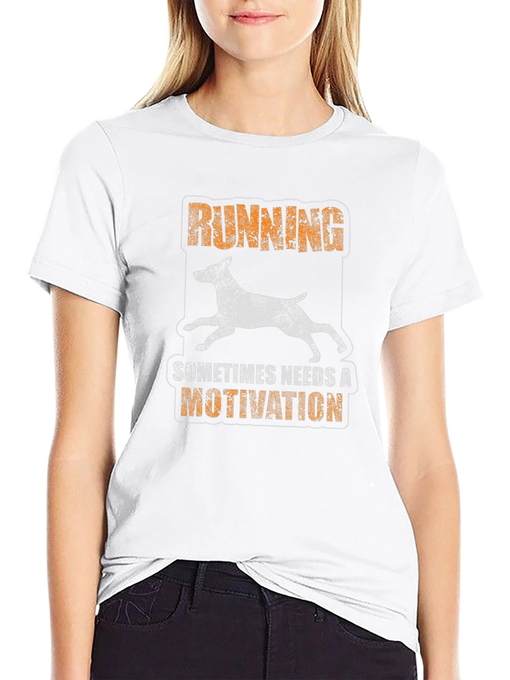 Running Motivation Dog Graphic T-Shirt