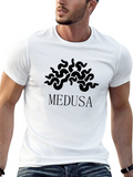 Medusa Graphic Tee - Black Cotton T-Shirt