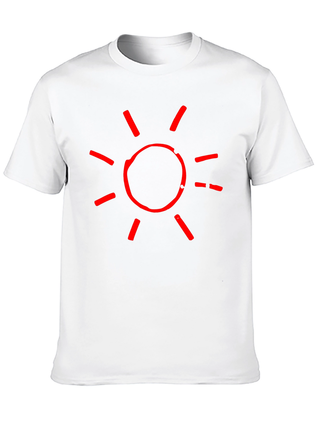 Red Sun Graphic Black T-Shirt