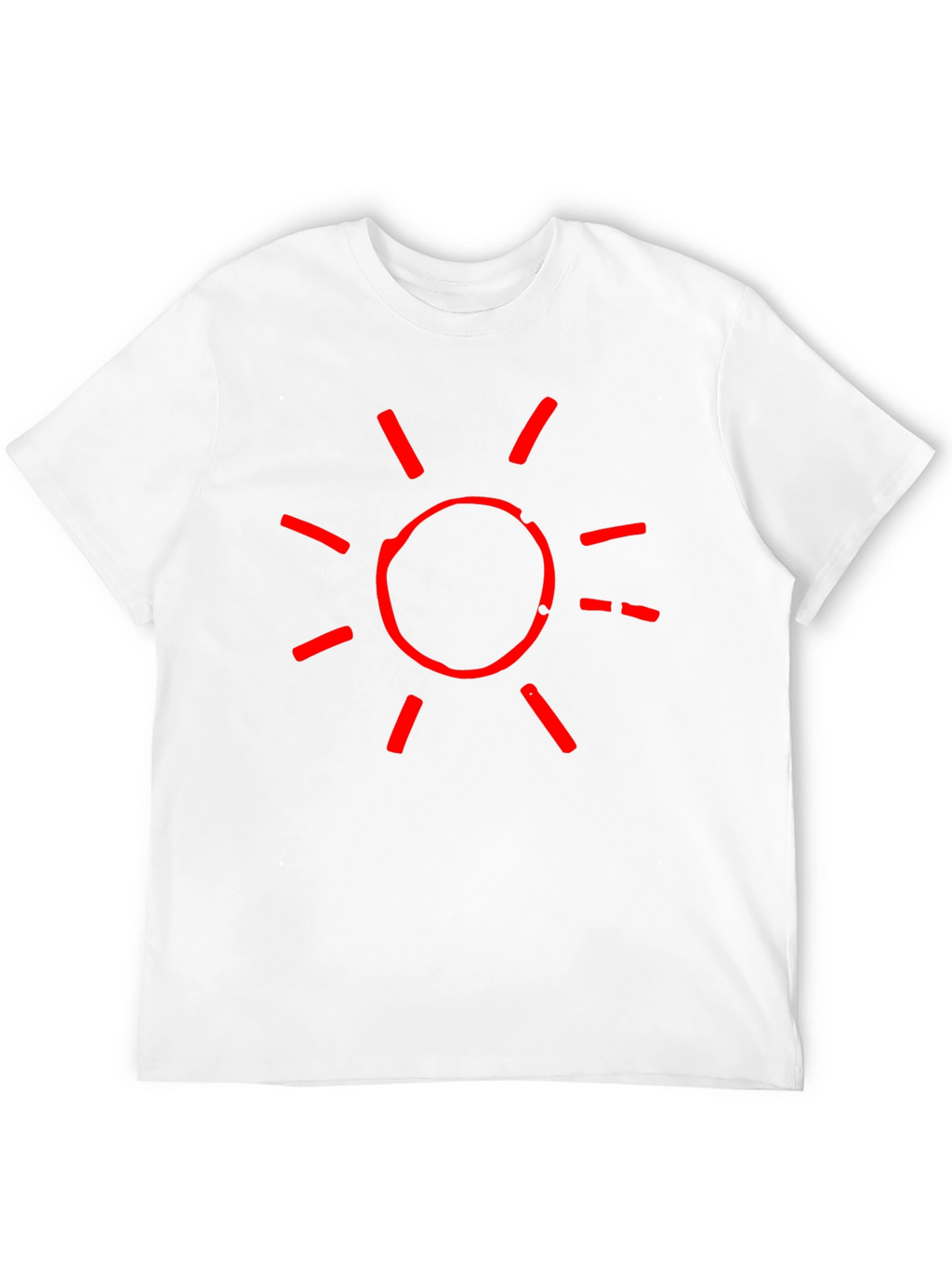 Red Sun Graphic Black T-Shirt