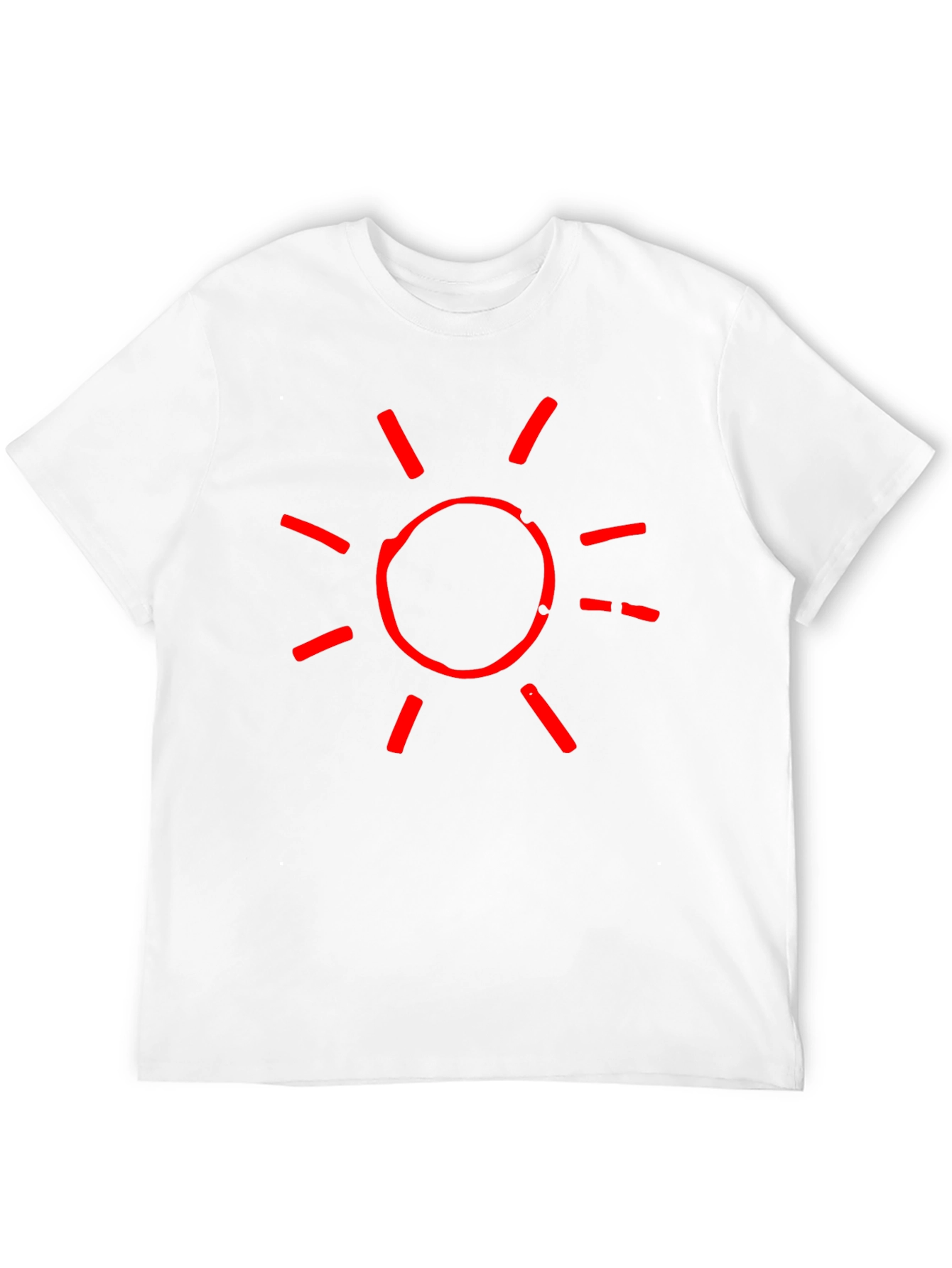 Red Sun Graphic Black T-Shirt