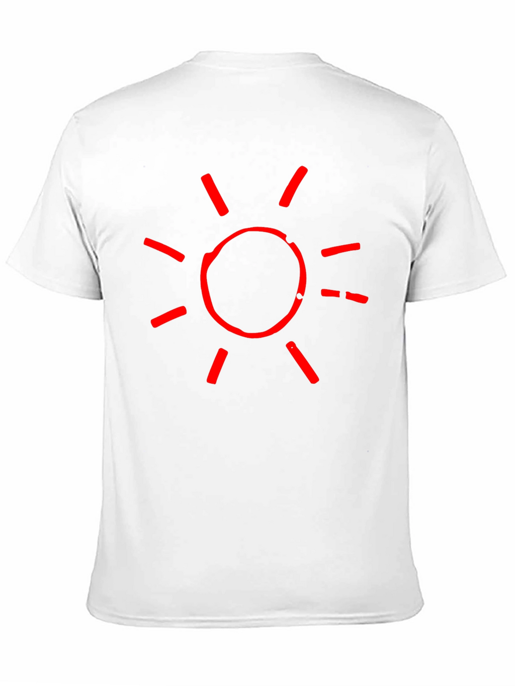 Red Sun Graphic Black T-Shirt
