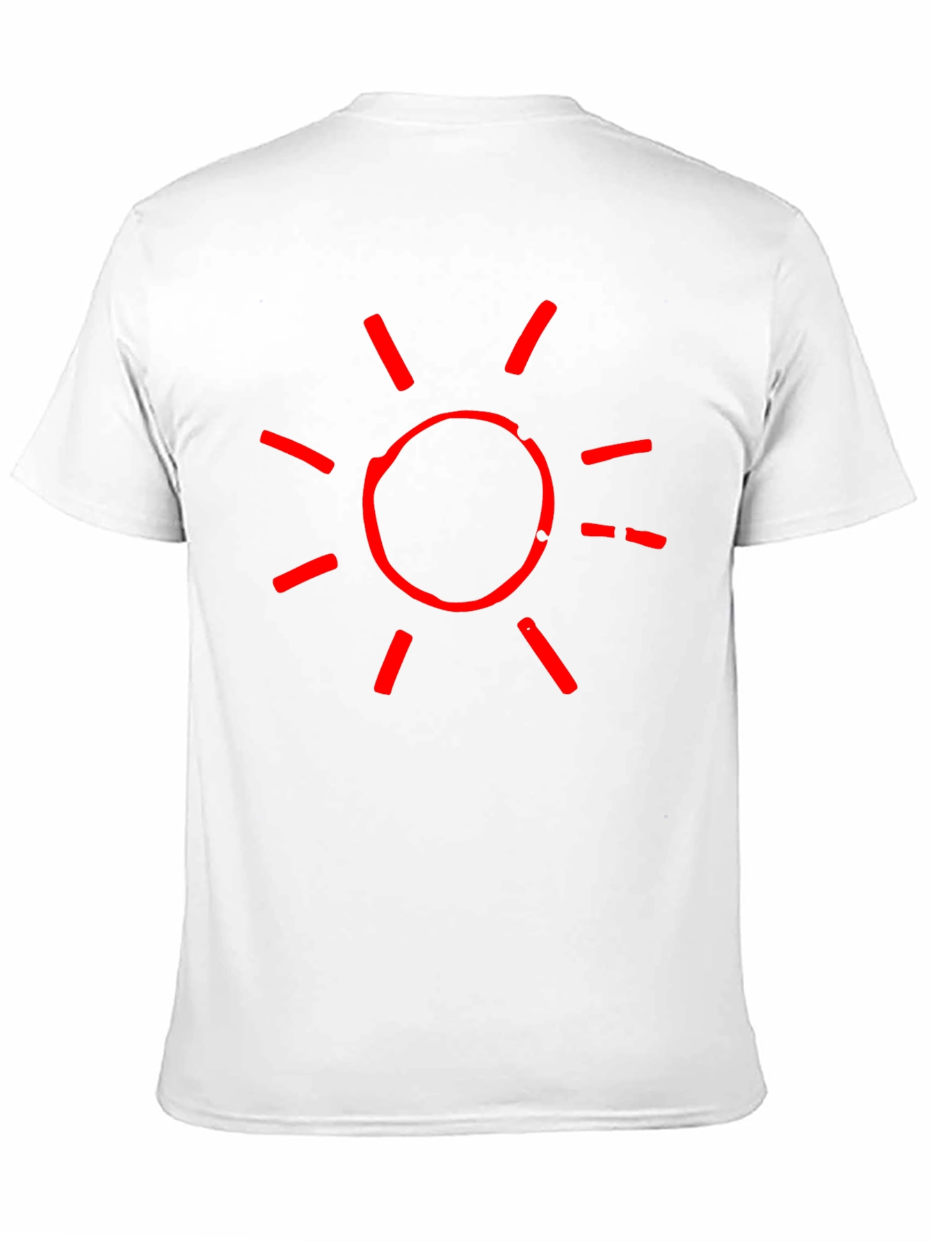 Red Sun Graphic Black T-Shirt