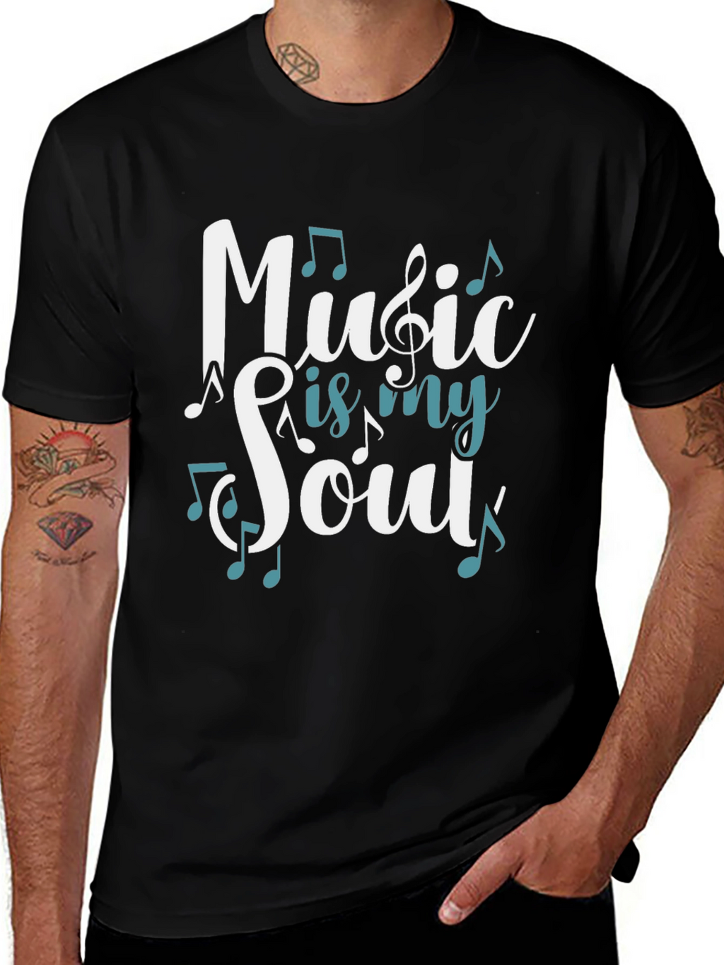 Music is My Soul Graphic T-Shirt