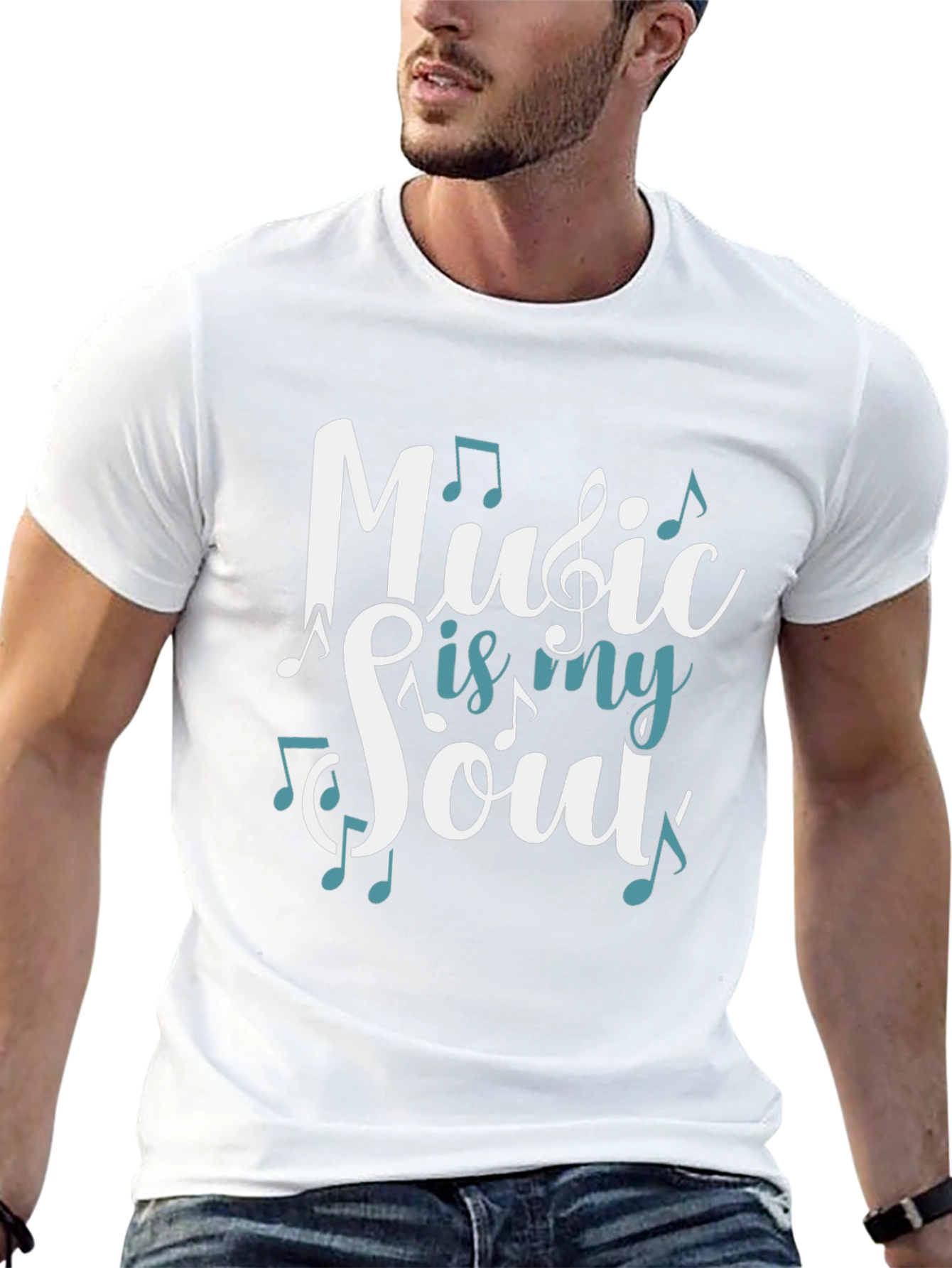 Music is My Soul Graphic T-Shirt