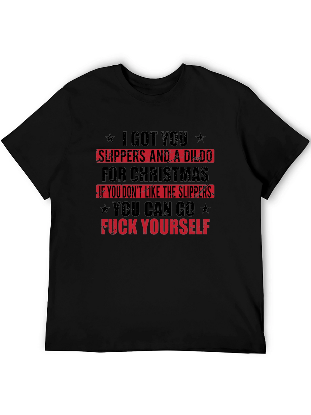 Offensive Christmas Slipper T-Shirt