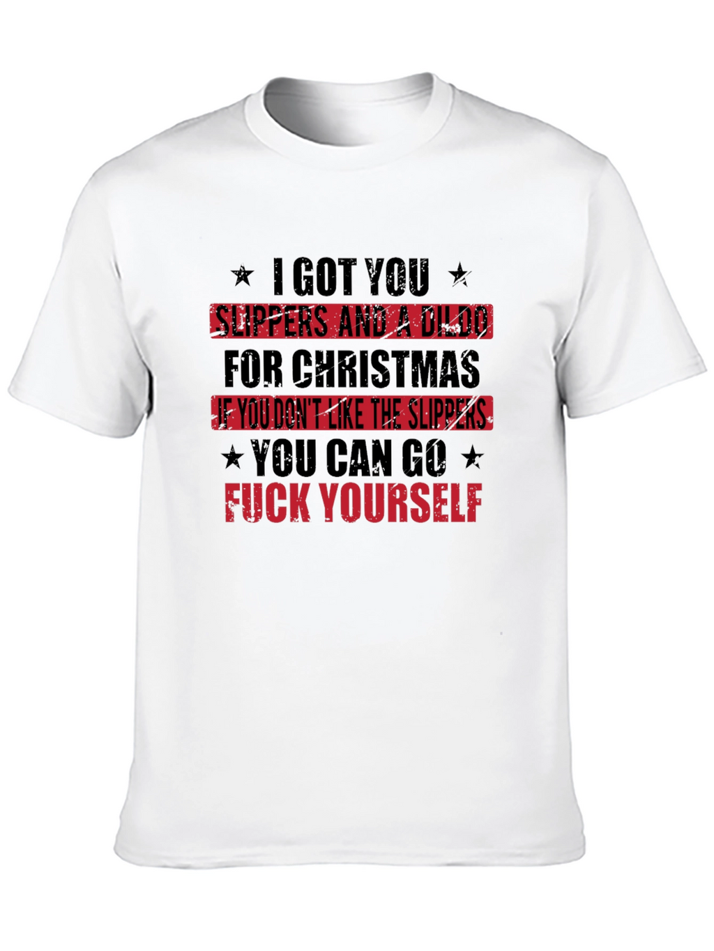 Offensive Christmas Slipper T-Shirt