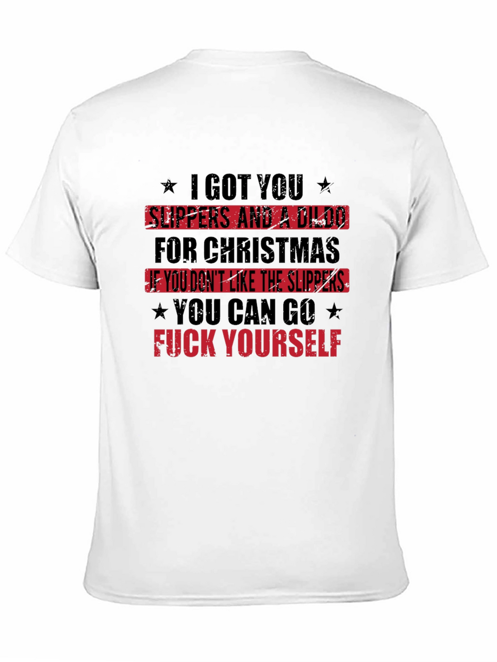 Offensive Christmas Slipper T-Shirt