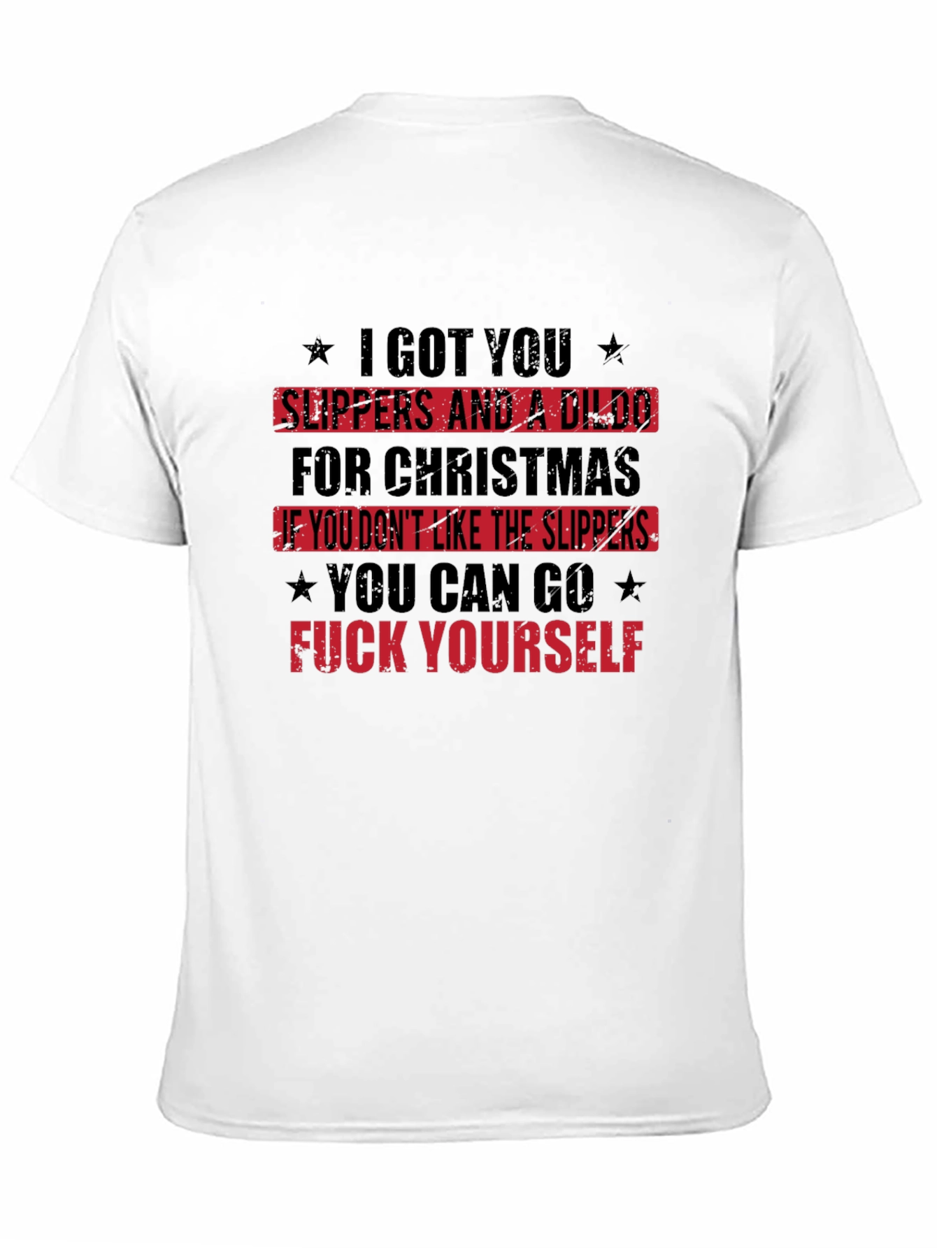 Offensive Christmas Slipper T-Shirt